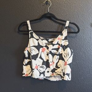 Modcloth printed crop top